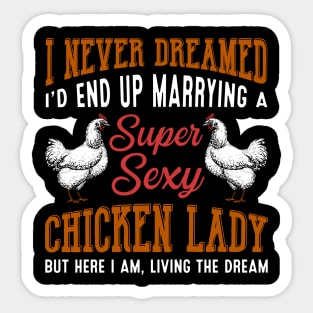 Super Sexy Chicken Lady Sticker